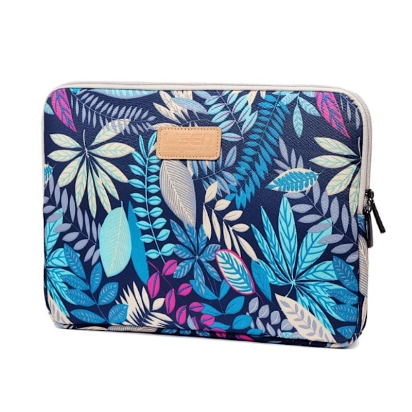 LISEN Macbook 12-Inch Retina (2015) färgglada löv laptop sleeve förvaringsväska - Blå Blå