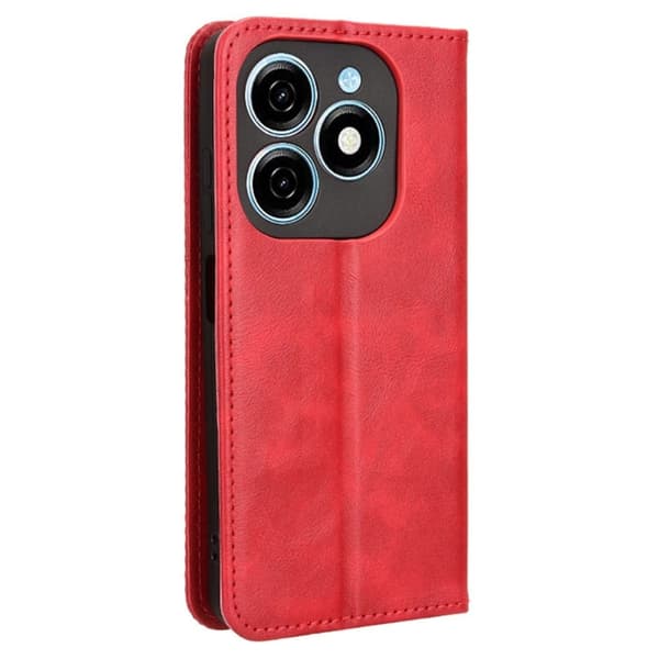 Bofink Vintage Tecno Spark 20 nahkakotelo - Punainen Red