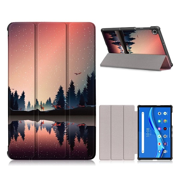 Lenovo Tab M10 FHD Plus kolminkertainen nahkakotelo - Puu Ja Puu Multicolor