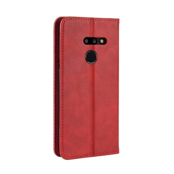 Bofink Vintage läder LG G8 ThinQ fodral - Röd Röd