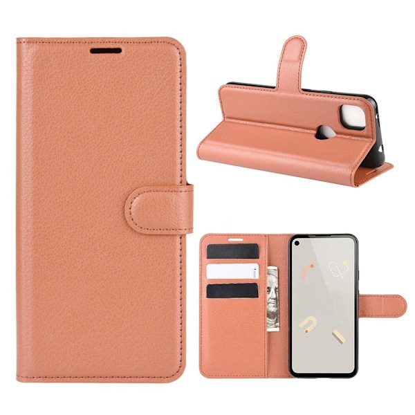 Classic Google Pixel 4a flip etui - Brun Brown