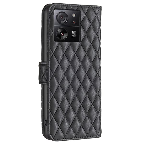 Rhombus mat flip etui - Sort Black