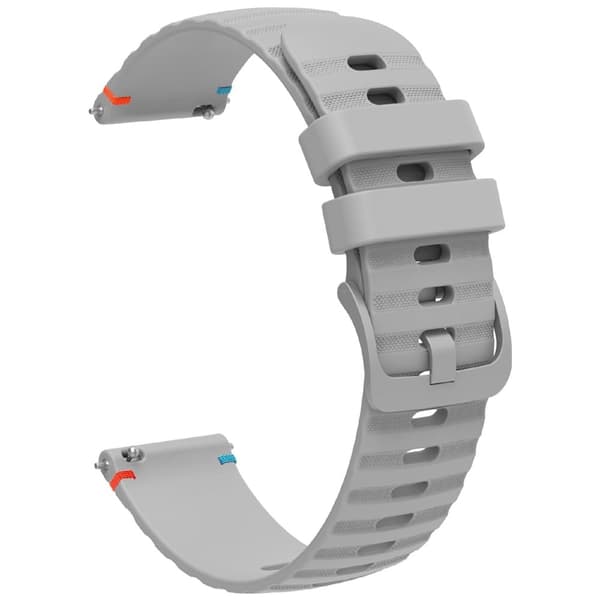 Samsung Galaxy Watch7 Universal 20mm silikoni ranneke - Harmaa Silver grey