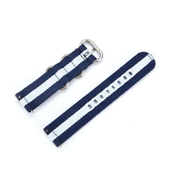 Suunto 3 nylonklokkebånd - Blå / Hvit / Blå Blue