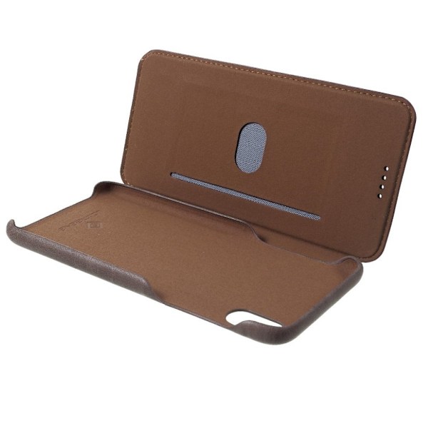 LC.IMEEKE iPhone Xs Max flip etui - Brun Brown