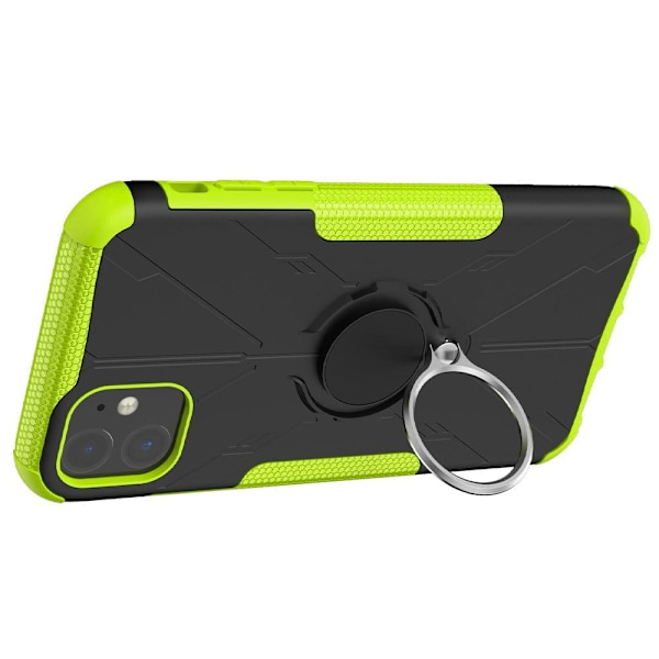 Kickstand-skydd med magnetisk platta för iPhone 11 - Grön Grön