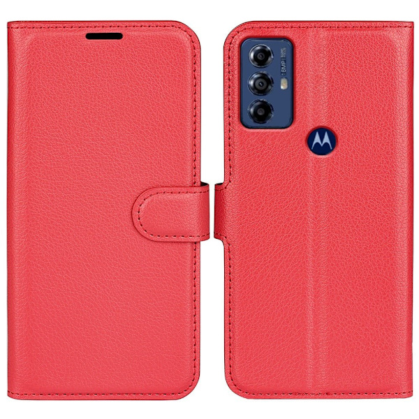 Klassisk Motorola Moto G Play (2023) Flip Etui - Rød Red