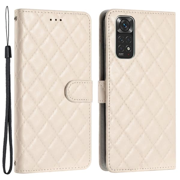 Funktionelt Xiaomi Redmi Note 11S / Xiaomi Redmi Note 11 rombe etui med pung White