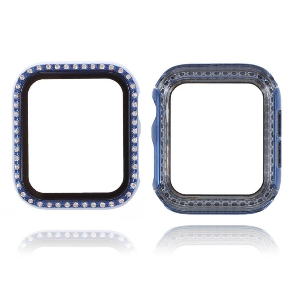 Rhinestone décor frame with tempered glass for Apple Watch Serie Blå