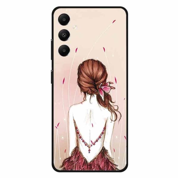 Imagine Samsung Galaxy A05s skal - Skiss Flicka Rosa