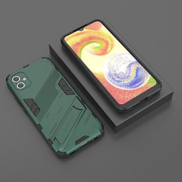 Stødsikker Hybrid Cover med A Moderne Touch til Samsung Galaxy A04e - Grøn Green