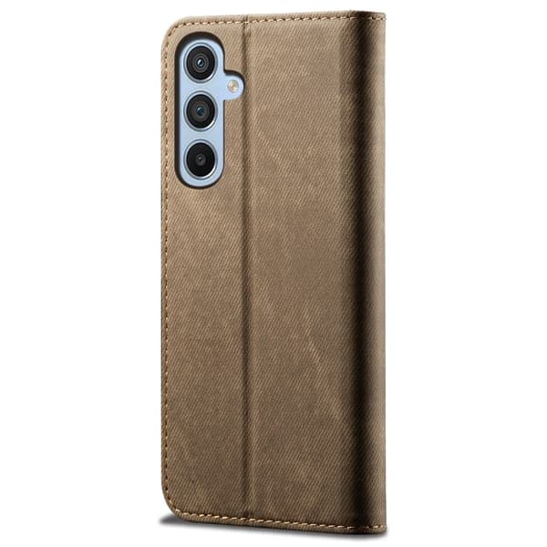 Jeans Samsung Galaxy S25 Plus flip case - Khaki Brown