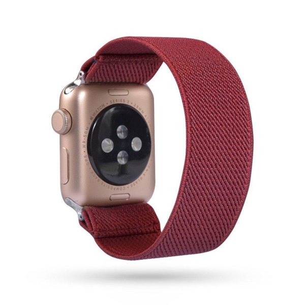 Apple Watch Series 6 / 5 44mm simple nylon watch band - Wine Red Röd