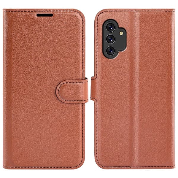 Klassisk Samsung Galaxy A13 4G flip etui - Brun Brown