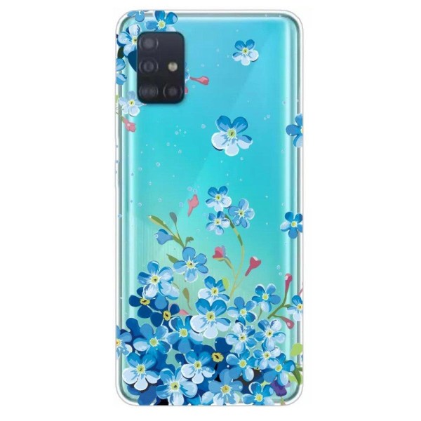 Deco Samsung Galaxy A51 skal - Blå Blommor Blå