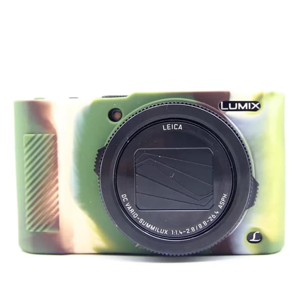 Silikonisuojus Panasonic Lumix DMC LX10 - Naamiointi Green