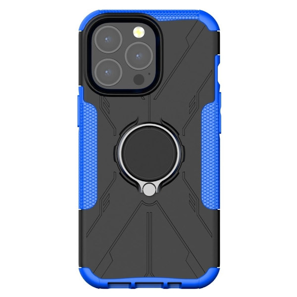 Kickstand-skydd med magnetisk platta för iPhone 13 Pro Max - Blå Blå