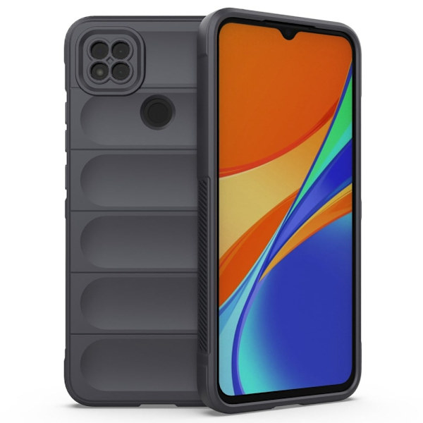 Mjukt greppformat Xiaomi Redmi 9C skal - Silver/Grå Silvergrå