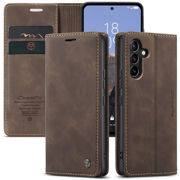 CaseMe Samsung Galaxy A54 Vintage Fodral - Kaffe Brun