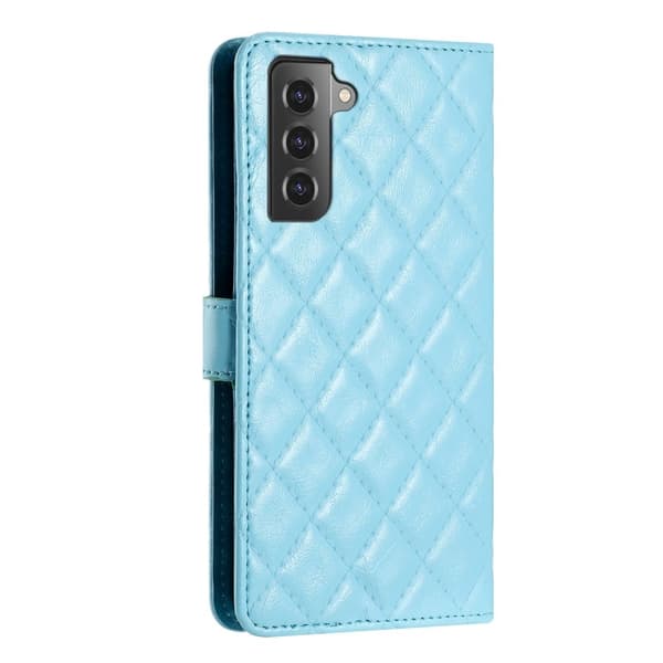 Funktionelt Samsung Galaxy S22 Plus rombe etui med pung Blue