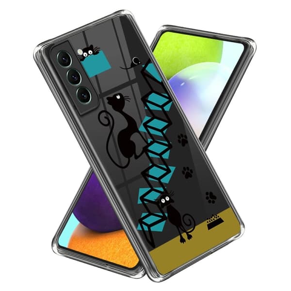 Deco Samsung Galaxy S24 Plus cover - Kat Og Mus Blue