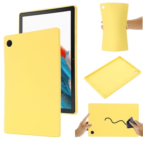 Samsung Galaxy Tab A8 10.5 (2021) flytande silikonskydd - Gul Gul