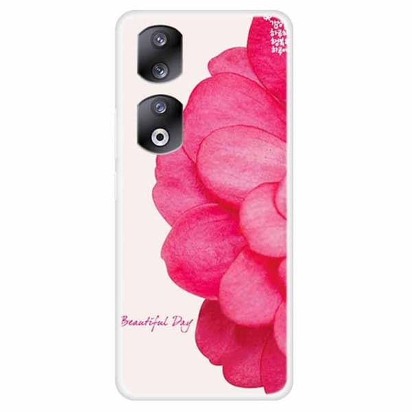 Imagine Honor 90 Pro deksel - Rosa Blomst Pink