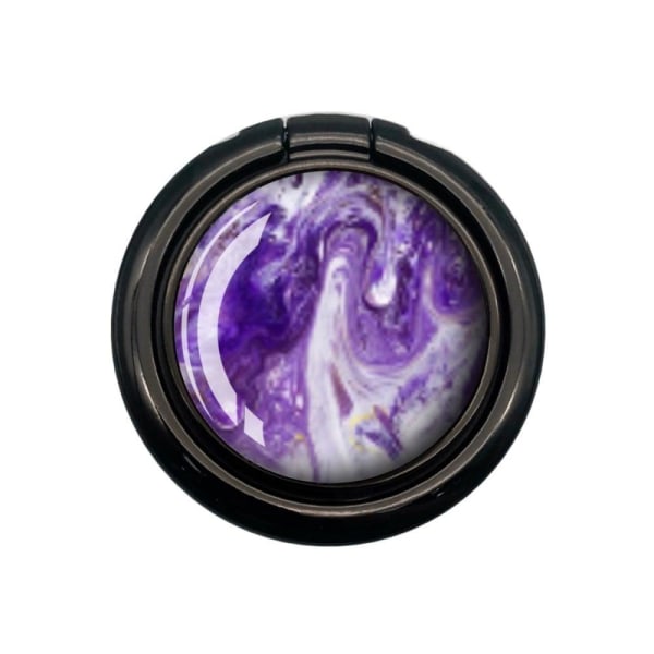 Universal marble pattern phone ring stand - Purple Streak Lila
