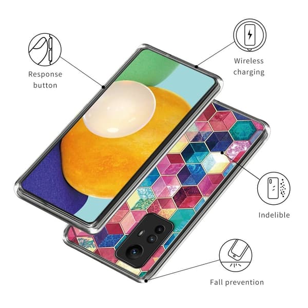 Deco Xiaomi Redmi Note 12S kotelot - Värikäs Lohkot Multicolor
