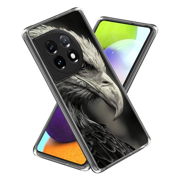 Deco OnePlus Ace 3 / OnePlus 12R deksel - Ørn Silver grey
