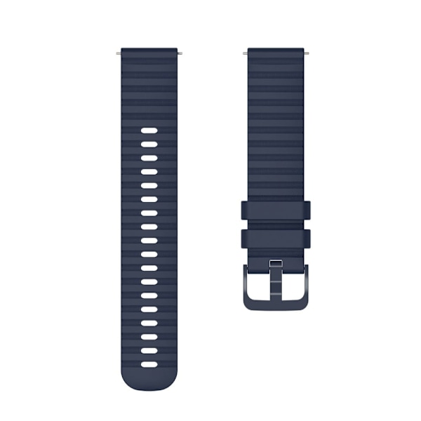 20 mm universal klockarmband i silikon med korniga prickar - Marinblå Blå