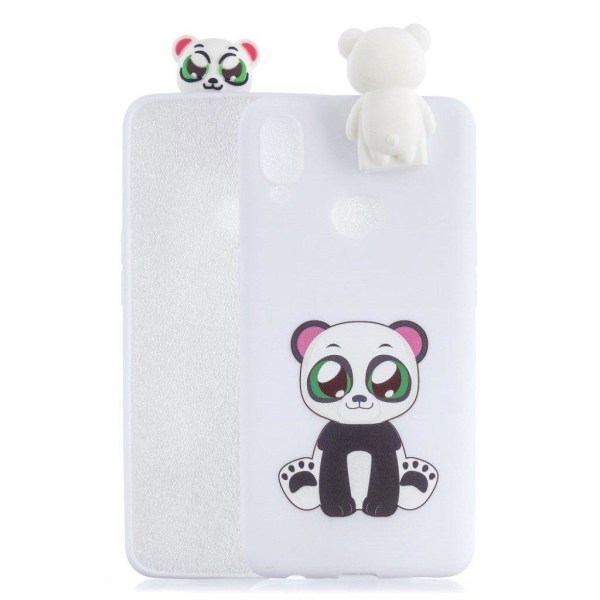 Cute 3D Samsung Galaxy A10s skal - Vit Vit