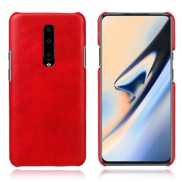 KSQ Crazy Horse OnePlus 7 Pro hårdt etui - Rød Red