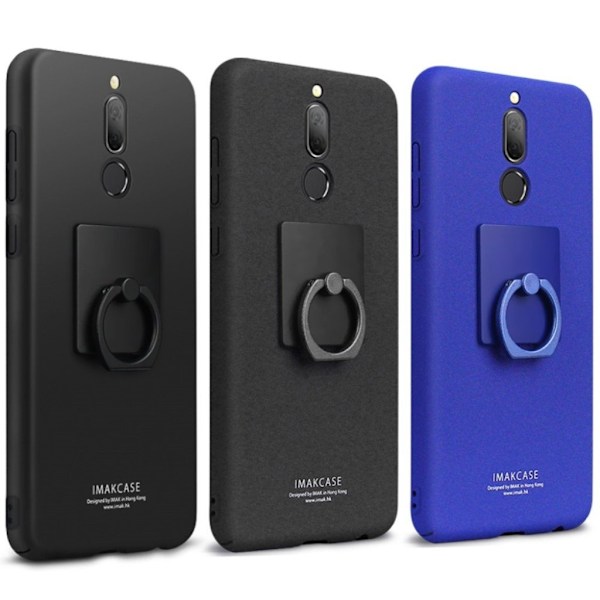 IMAK Huawei Mate 10 Lite Skal med en ring hållare - Metall svart Svart