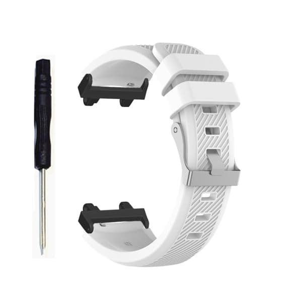 Amazfit T-Rex 2 silikoneurrem i twill-design - Hvid White