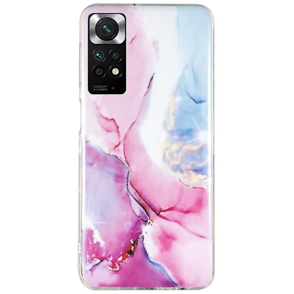Marble Xiaomi Redmi Note 11s / Redmi Note 11 Etui - Rosa / Blå Multicolor