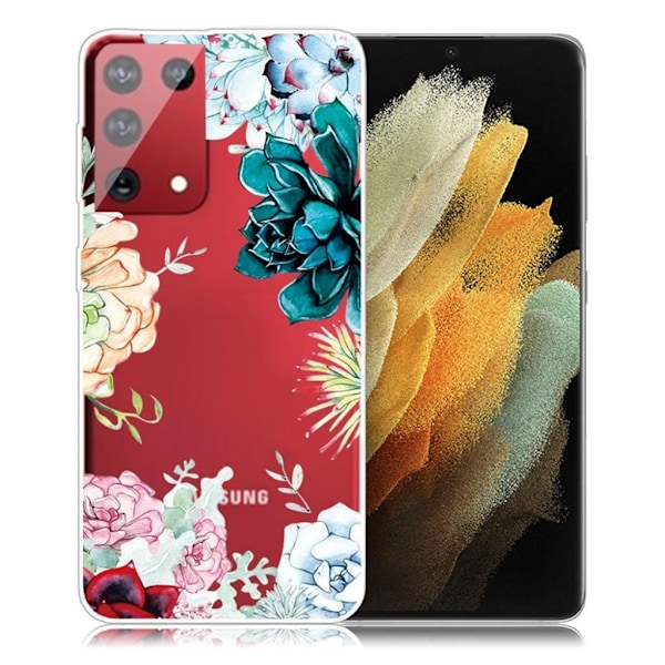 Deco Samsung Galaxy S21 Ultra 5G kotelot - Kukat Kukkivat Multicolor