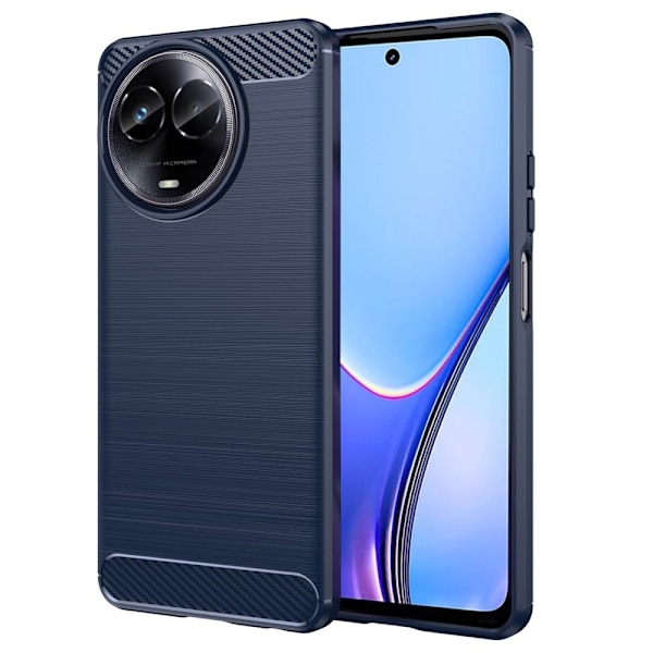 Carbon Flex Realme V50s deksel - Blå Blue