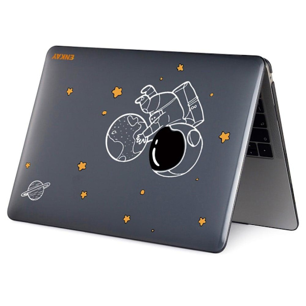 HAT PRINCE MacBook Pro 16 M1 Max / M1 Pro (A2485, 2021) astronautstil och tangentbordsskydd - Händerna På Jorden Och Stjärnor Vit