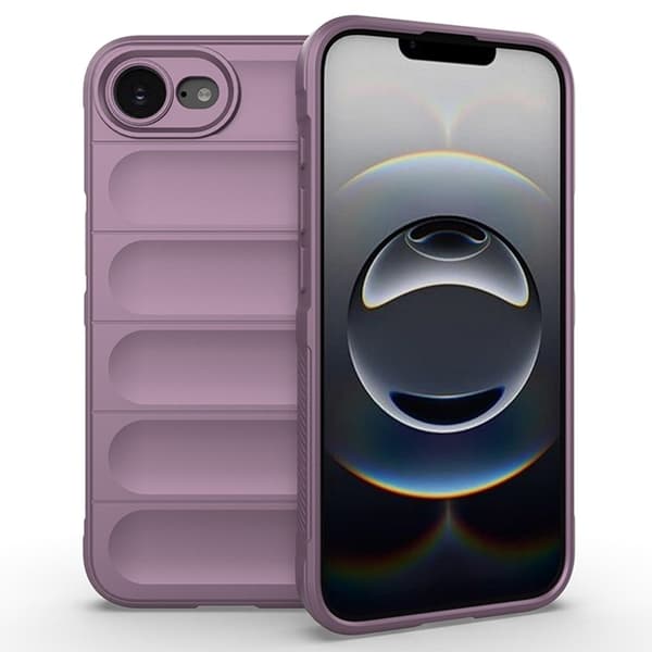 iPhone 16e-etui Anti-Drop Soft Flexible Rugged Phone Back Deksel - Lyselilla Purple