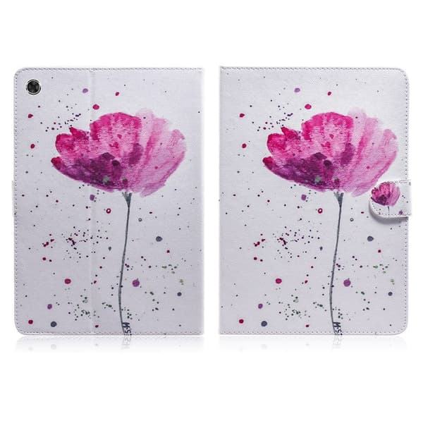 Lenovo Tab M10 FHD Plus mönstrat läderfodral - Rosa Rosa
