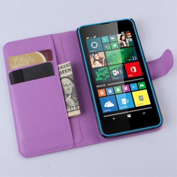 Moen Microsoft Lumia 640 Fodral med Plånbok - Lila Lila