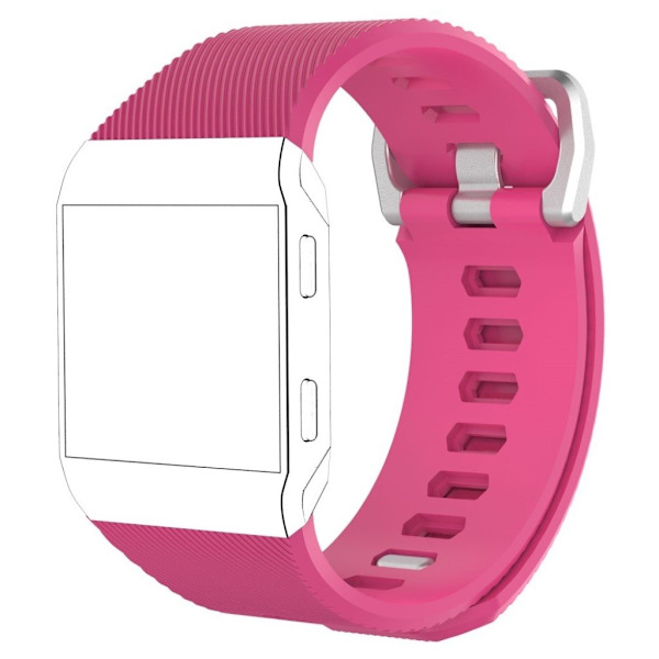 Fitbit Ionic mönstrat klockband av silikon - Rosa - Storlek L Rosa