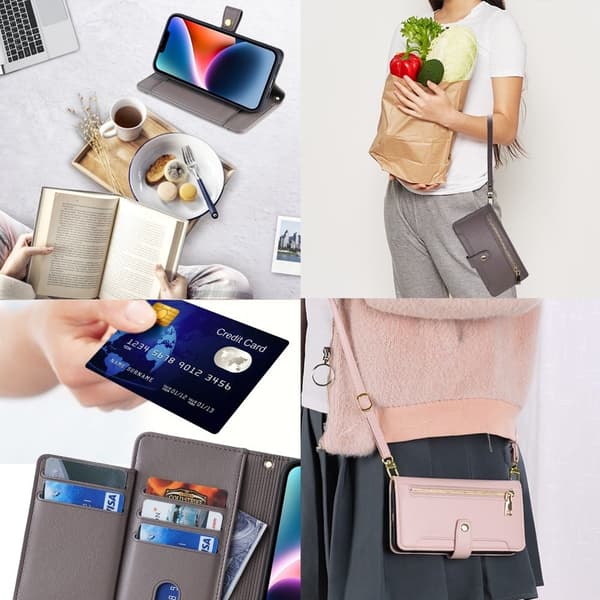 Xiaomi 13 plånboksfodral i veganskt läder - Grå Silvergrå