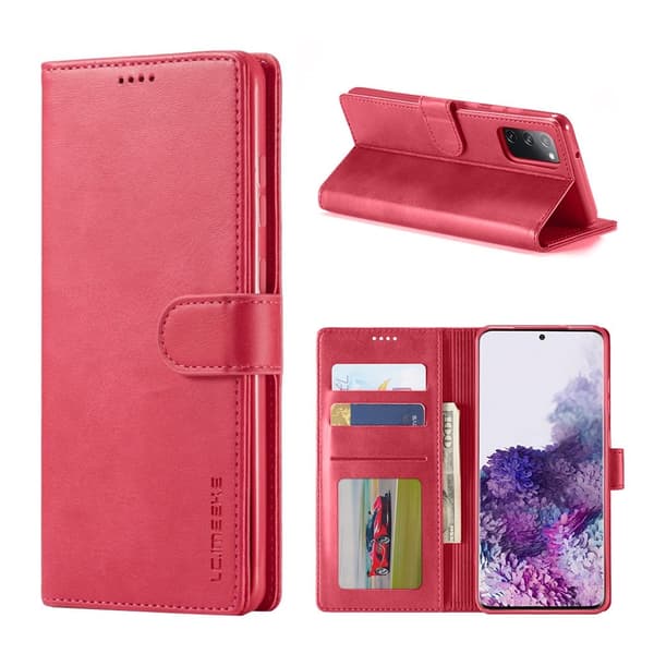 Lc.imeeke Samsung Galaxy S20 Fe 5g / S20 Fe Flip Etui - Rose Pink