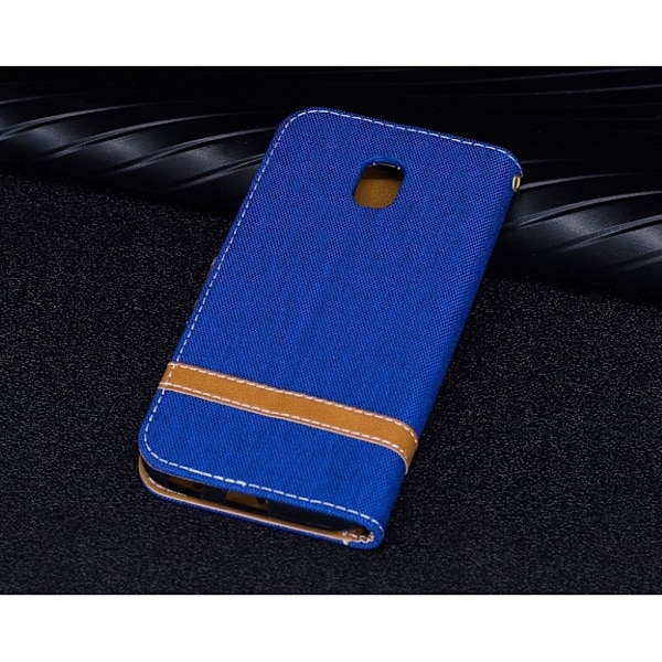 Samsung Galaxy J3 (2017) Trendy læder etui - Babyblå Blue