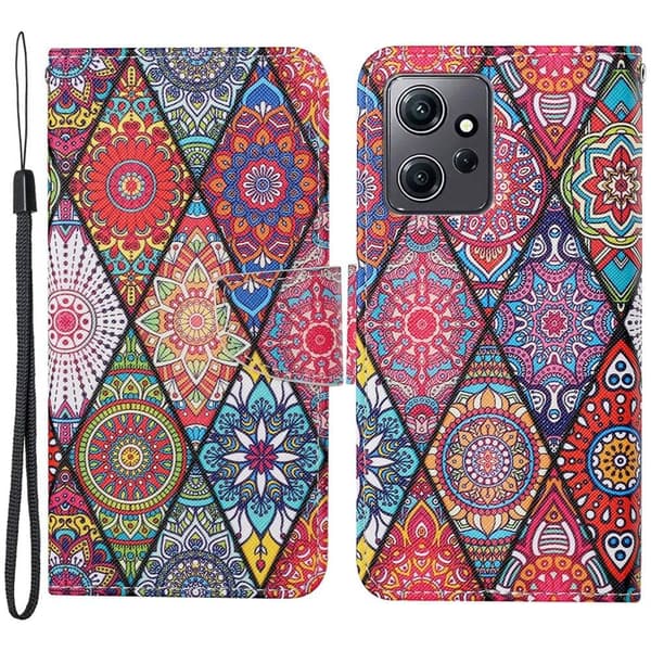 Wonderland Xiaomi Redmi Note 12 Läppäkotelo - Rhombus Totem Multicolor