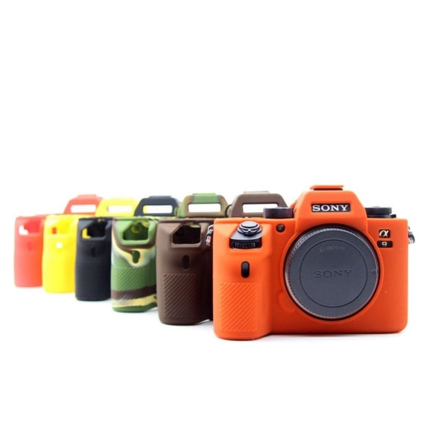 Sony Alpha A9 pehmeä silikoni Suojakotelo - Oranssi Orange