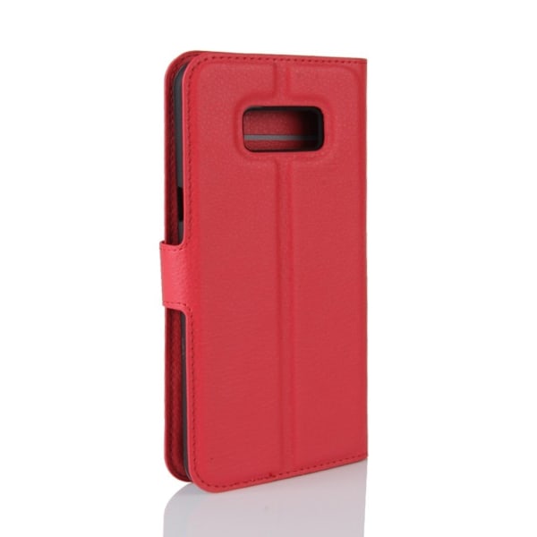 Samsung Galaxy S8 stilfuldt læder-etui - Rød Red