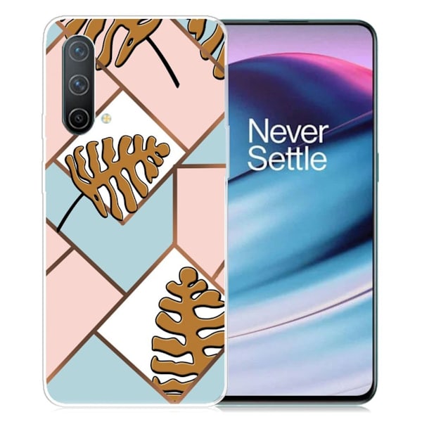Marmormotiv OnePlus Nord CE 5G skal - Tonblad I Rosa Och Blått multifärg